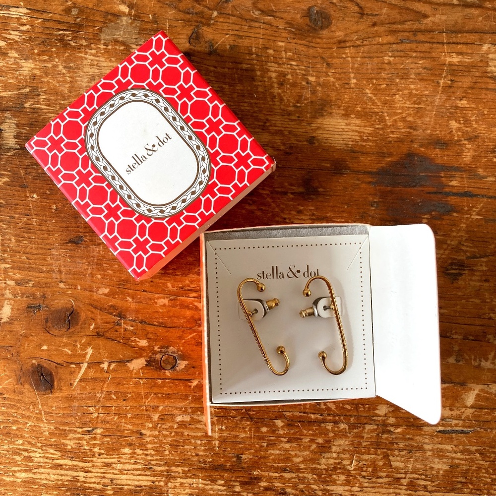 Stella & Dot x Rebecca Minkoff - Emory Pavé Studs - GOLD
